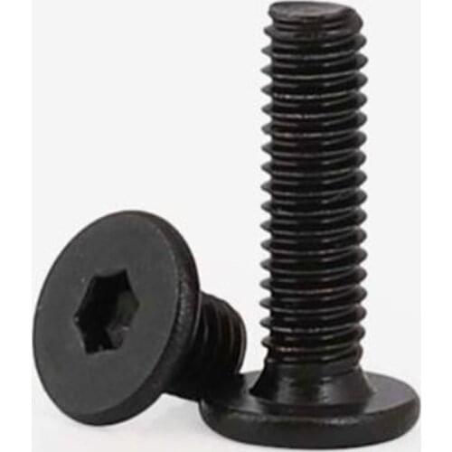 10/50Pcs CM M2 M2.5 M4 M5 M6 Black 304 Stainless Steel hex Ultra Thin Super Flat Wafer Torx Head Screw