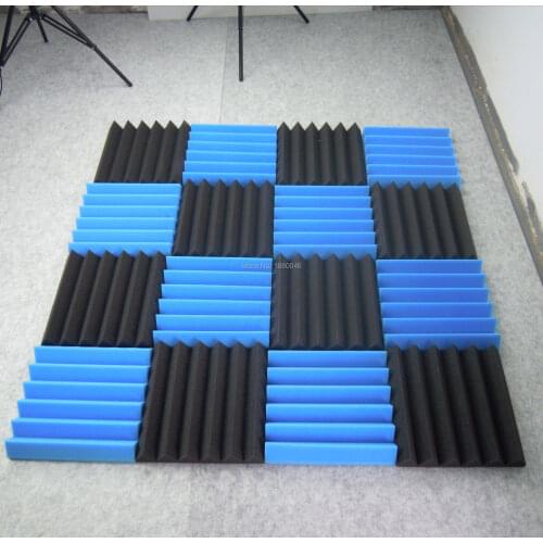 12pieces 30x30x5cm Acoustic Foam Sound Treatment Absorption Wedge Tiles Studio/Music