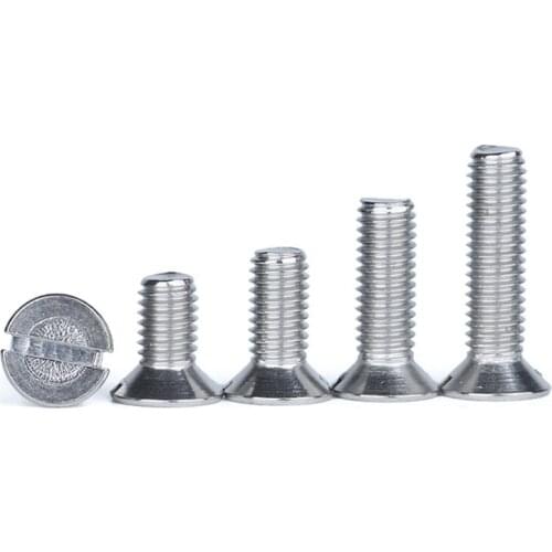 30pcs M3 slotted countersunk flat head screws stainless steel screw repairing antique furniture bolts 5-14mm length