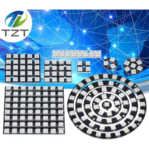 4 8 12 16 channel WS2812 WS2812B WS 2811 5050 RGB LED Lamp Panel Module 5V 1Bit 4Bit 8Bit 12Bit 16Bit 24Bit Rainbow LED Precise