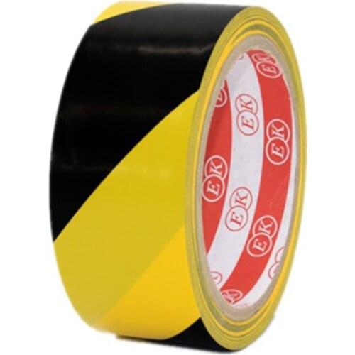 4.8cmx33m High Strength Adhesive Sticker Black Yellow Safety Warning Floor Tape M17F