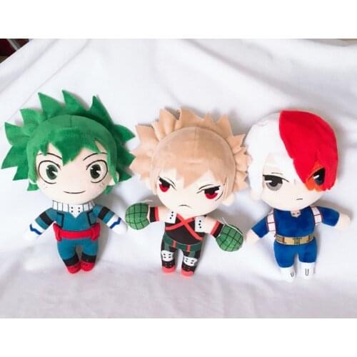 Anime Boku no Boku no Hero Academia Toys My Hero Academia Izuku Midoriya Katsuki Bakugou Shouto Todoroki Plush Doll Gift 23cm