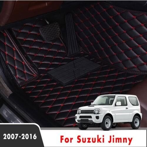 Car Floor Mats For Suzuki Jimny 2016 2015 2014 2013 2012 2011 2010 2009 2008 2007 Auto Accessories Leather Carpets Custom