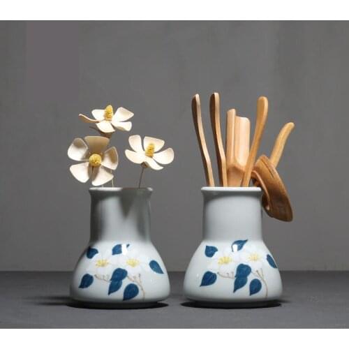 Tea Storage Jar Kung Fu Tea Cans Flower Vase Tea Tools Stand Drinkware Holder