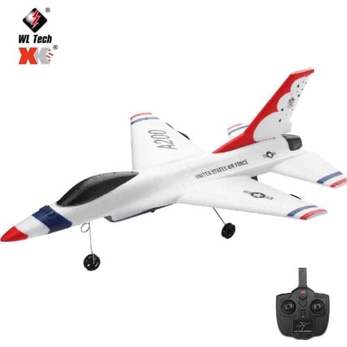 Wltoys XK A200 RC Airplane Drone F-16B 2.4G 2CH Fixed-wing EPP Electric Model Building RTF Outdoor Toys for Children