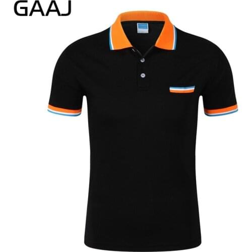 GAAJ Short Sleeve Polos For Men