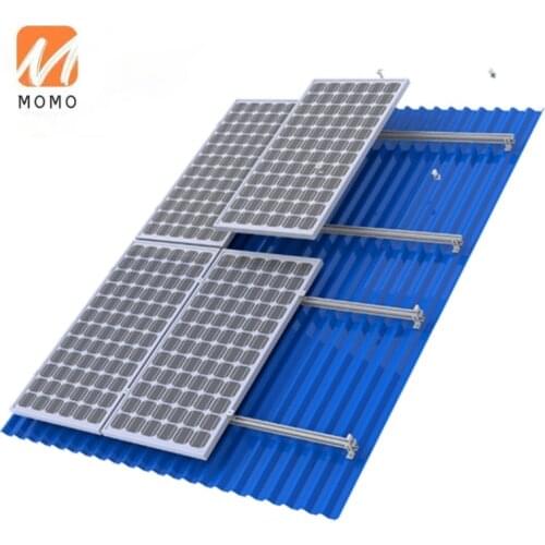 Corrugated Trapezoidal Standing Seam Pv Structure Solar Panel Pitched Metal Tin Roof Mounting Brackets
