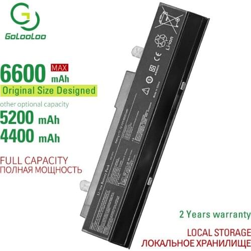Golooloo 6 cells laptop battery for Asus Eee PC 1011 1011B 1011C 1011P 1015 1015B 1015C 1015P 1015PE 1015PN 1015PXD 1015T 1016