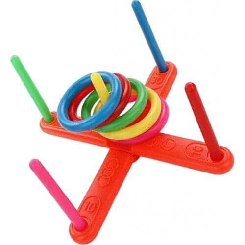 Ring Toss Games Indoor - Outdoor Kids Games Includes 5 Colorful Rings