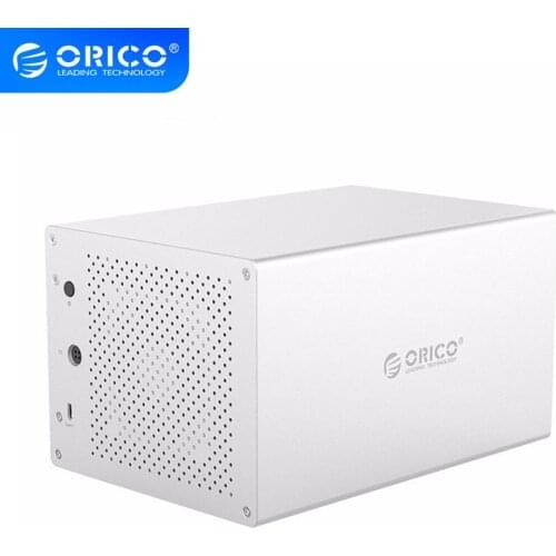 ORICO Honeycomb Series 3.5 inch 5 Bay Aluminum Alloy Type-C Hard Drive Enclosure,Support 50TB, UASP acceleration protocol
