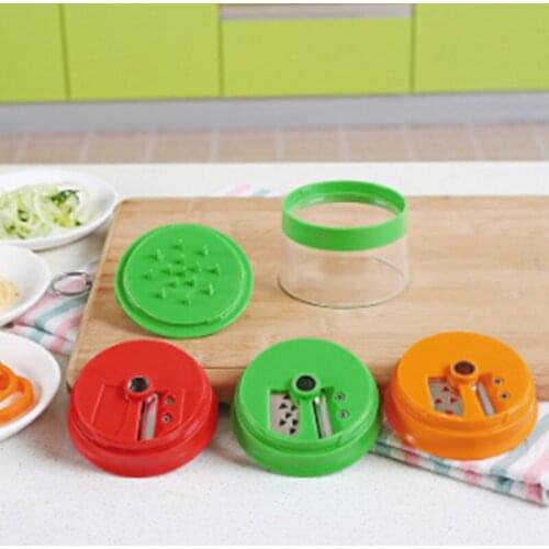 Five-piece Kitchen Multi-function Grater Spiral Wire Cutter Rotating Cucumber Peeling Carrot Shredder Kitchen Accessories