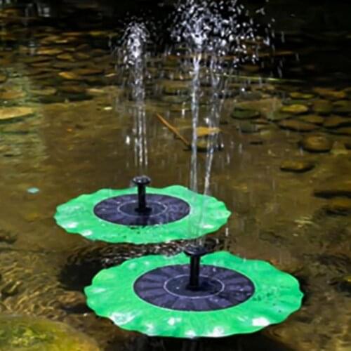 Floating Solar Fountain Lotus Leaf-shaped Quick Start-up ABS Automatic Fountain Pump for Decor Outdoor Automatic Water Pump