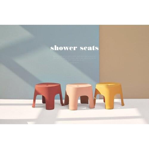 Strong 6 Colors Thicken Plain Children Stools Living Room Non-slip Bath Bench Child Stool Changing Shoe Stool Children Furniture
