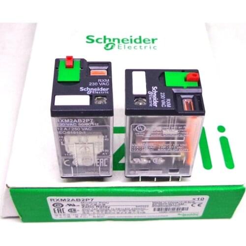 Schneider relay 5PCS RXM2AB2BD RXM2AB2P7 RXM2AB2F7 RXZE1M2C 2CO 12A RELAY+LTB+LED 24V 230V 120V Brand new and original