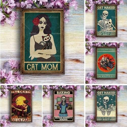 Sugar skull poster Halloween family life decoration poster for Day of the Dead