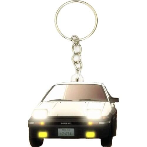 Japan Animax INITIAL D Acrylic Keyring Ae86 Car cute charms Keychain Fans Chain Ring Boyfriend Gift Gifts for Women Keyrings
