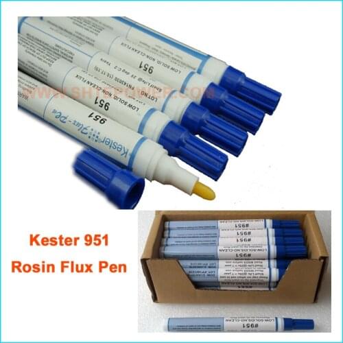 100 pcs Soldering Rosin Flux Pen Kester 951 Low-Solid Non-clean For Kester Soldering Solar cell panels DIY