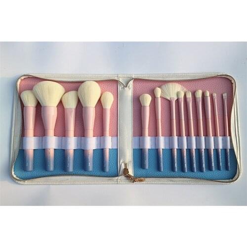 14 Pieces Gradient Color Full Cosmetic Brush Set Beauty Makeup Tools E602