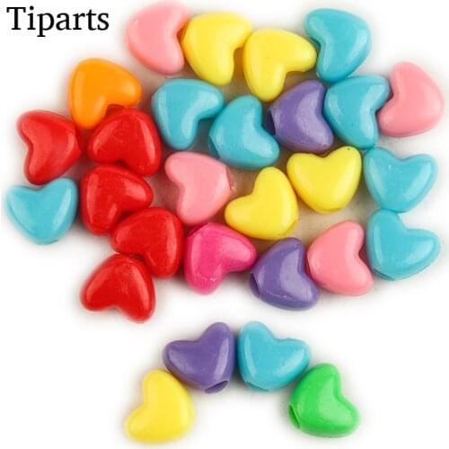 50pcs/Lot Plastic Flat Love Heart Carving Round Beads Dia 11.5 mm Hole 3.9mm For DIY Women Jewelry Findings Wholesale
