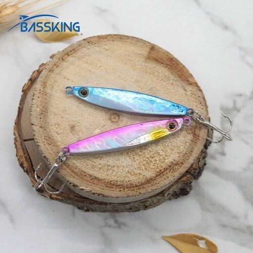 TAF Jigging Lure 7cm 10g Sinking Fishing Lure Treble Hook Isa Artificial Metal Jig Bait Saltwater Wobblers Pesca Peche Swimbait