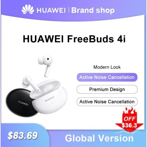 New Huawei Freebuds 4i Earphone TWS 10mm Dynamic Unit ANC Wireless Bluetooth 5.2 Headset Active Noise Cancellation