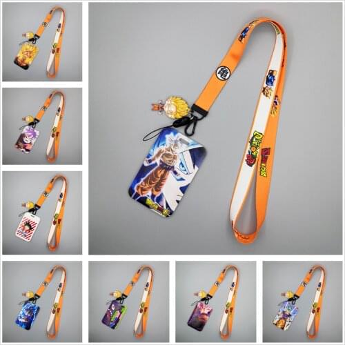 Anime Dragon Ball Z Card Cover Cartoon Guko Super Saiya Vegeta Piccolo ID Card Holders Badge Student Bus Card Case Kids Toys