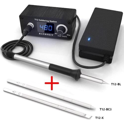 MINI T12 Soldering Station Digital Electronic DC 19v-24v 72w Versio 3 Welding Iron Tips With Power Supply Adapter