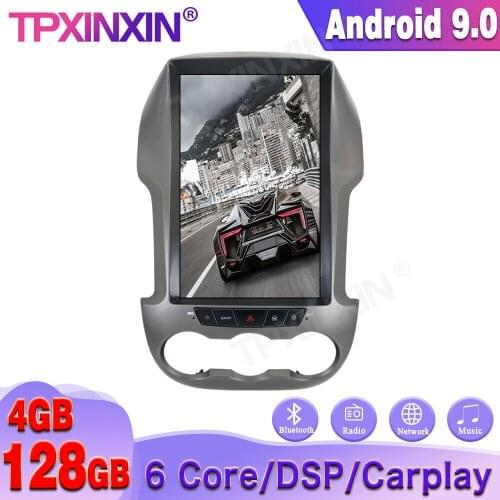 For Ford Ranger F250 2010-2016 Android 9.0 Multimedia Radio Car GPS Navigation DVD Player Auto Stereo Head Unit Carplay 64GB DSP