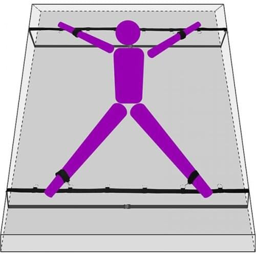 Hot selling BDSM Adult Sex Products Pornographic Sex Bondage Set Bondage Bed Game Women Handcuffs Ankle Bondage Couples Sex Toys