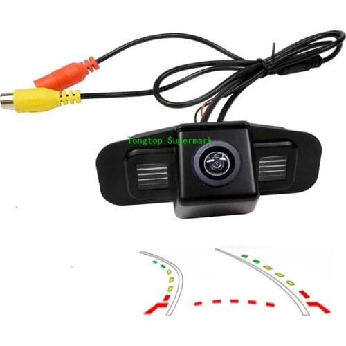 Dynamic Trajectory Tracks CCD Car Rear View Backup Parking Camera For Honda Spirior Accord 7 8 Generation 2009 2010 2011 2012