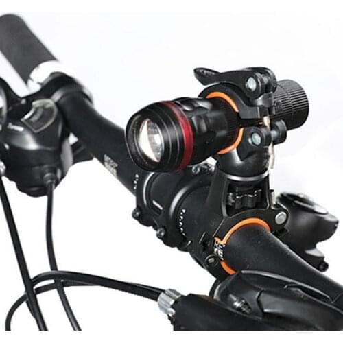 Diameter 1.8-3.8cm Mount Bike Cycling 360 Degree Rotatable Bicycle Clamp Flashlight LED Torch Light Holder Grip Bike Accessories