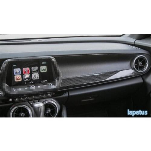 Lapetus The Co-pilot Central Control Decoration Panel Cover Trim For Chevrolet Camaro 2016 2017 2018 2019 2020 ABS Carbon Fiber