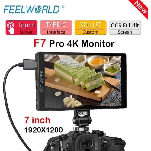 New FEELWORLD F7 Pro 4K Monitor 7 Inch on Camera DSLR Field Monitor 3D LUT Touch Screen IPS HDR 50/60Hz 1920x1200 Video Cameras
