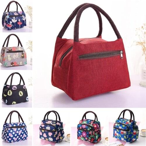 New Thermal Insulated Lunch Box Tote Cooler Handbag Pouch Portable Lunch Bag Dinner Container School Food Storage Can Customized