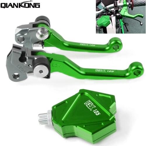 Dirt bike Motorcycle Brake Clutch Handle Easy Pull Clutch Lever System For Kawasaki KX125 2000 2001 2002 2003 2004 2005 KLX125