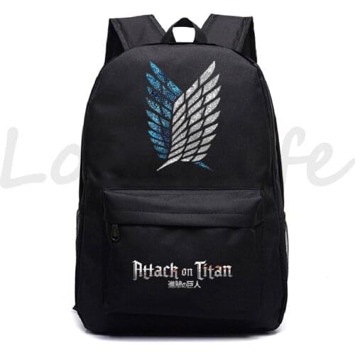 Mochila Attack On Titan Backpack boys School Backpack girls Knapsack Travel Bagpack kids Rucksack Laptop Bags Students Bookbag