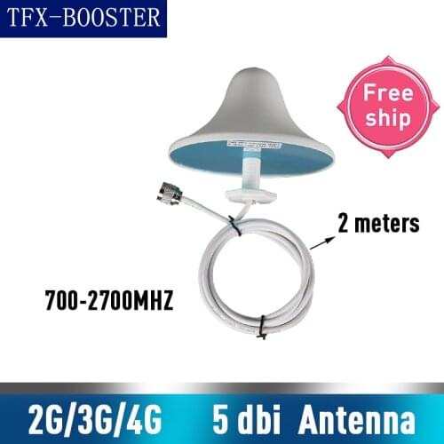 TFX-BOOSTER Indoor Ceilling Antenna N Type Connector 5dBi Internal Mobile Phone Signal Omni Antenna With 2m Cable 700-2700mhz