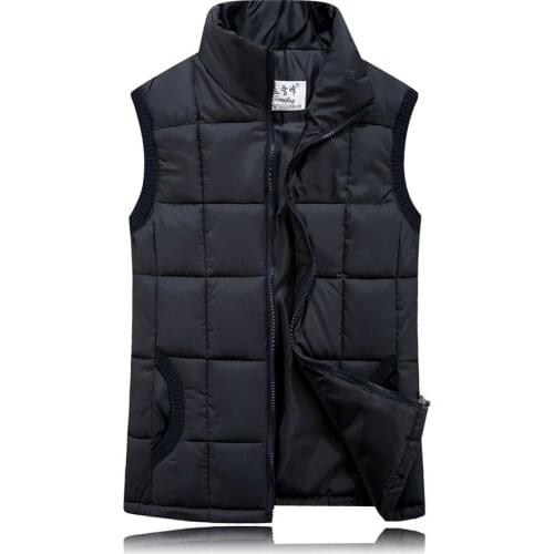 Light Down Cotton Women Vest 2019 New Casual Winter Solid Vest Plus Size Female Sleeveless Top clothing chaleco mujer ZRZ01B