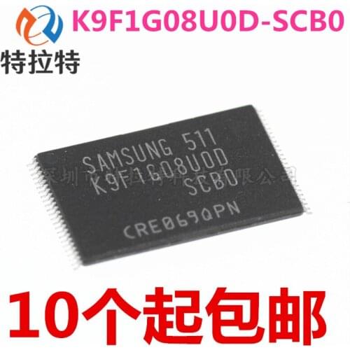 10pcs/lot 100% New K9F1G08U0D-SCB0 K9F1G08UOD-SCBO K9F1G08U0D SCB0 K9F1G08UOD SCBO tsop-48 Chipset