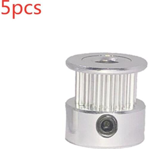 5pcs Arc GT 16 teeth 2GT Timing Pulley Bore 4/5/6mm for GT2 Open Synchronous belt width 6mm/10mm small backlash 16Teeth 16T