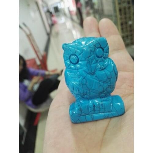 Turquoise owl ornaments