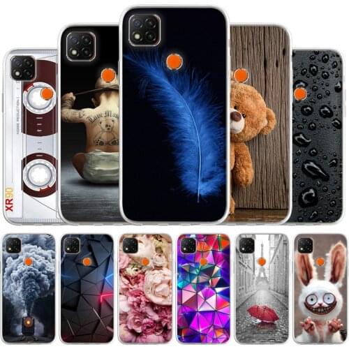 Case For Xiaomi Redmi 9C NFC Cases Silicon Soft Funda On Xiaomi Redmi 9C Redmi 9 India M2006C3MNG TPU Animal Pattern Bumper