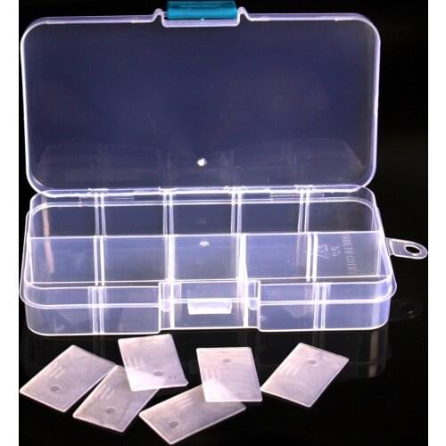 10/15/24 Slots Double Layer Fishing Tackle Box Compartments Bait Case Adjustable Plastic Fishing Lure Storage Case Organizer