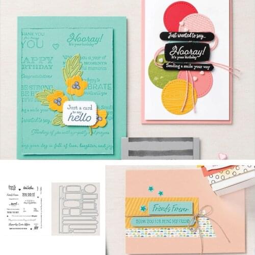 Happenings joy New Metal Cutting Dies Stamps Scrapbook Diary Decoration Embossing Cut Dies Template DIY Greeting Card Handmade