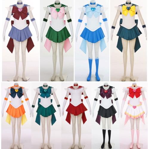 SuperS Sailor Moon Cosplay Kaiou Michiru Sailor Neptune Cosplay Halloween Costumes