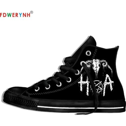 Thergothon Band Mens Canvas Casual Shoes Most Influential Metal Bands of All Time Customize Pattern Color Lightweight Shoes