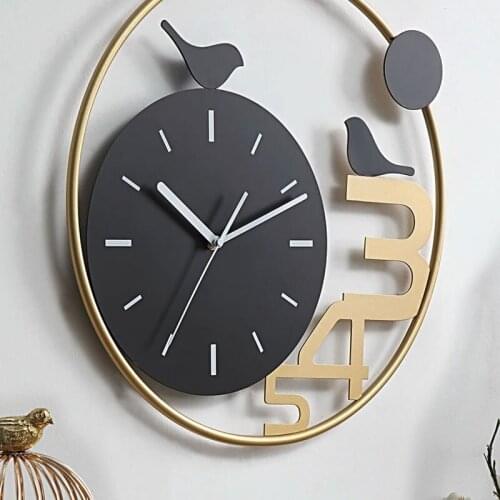 Creative Personality Simple Living Room Household Fashion Modern Japanese and Korean Style Art Decoration Nordic Mute Wall Watch
