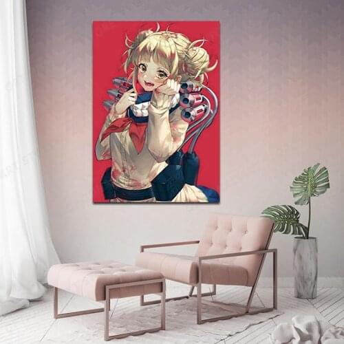 Boku No Hero Academia Himiko Poster Wall For Home Kitchen Bar Coffee Shop Christmas Painting Anime