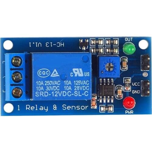 12V Light Dependent Resistor Relay Photoresistor Module Light Detection Sensor Control Switch