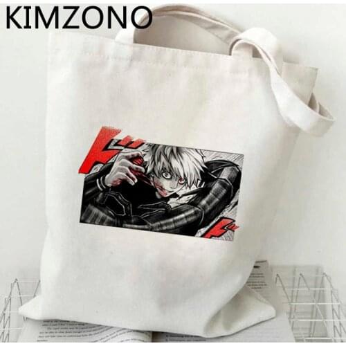 Tokyo Ghoul shopping bag shopping handbag bolso jute bag shopper grocery bag bolsas reutilizables string reusable foldable grab